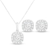 Thumbnail Image 1 of KAY Lab-Grown Diamonds Halo Gift Set 1 ct tw 10K White Gold
