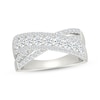 Thumbnail Image 1 of KAY Lab-Grown Diamonds Crossover Fashion Ring 1 ct tw 10K White Gold