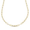 Thumbnail Image 1 of 3.5mm Paperclip Chain Necklace Hollow 10K Yellow Gold 18"