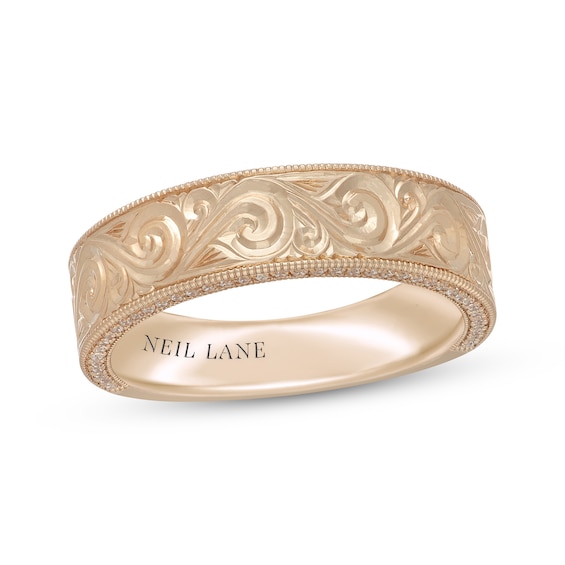Neil Lane Men's Diamond Wedding Band 1/4 ct tw Round-Cut 14K Gold