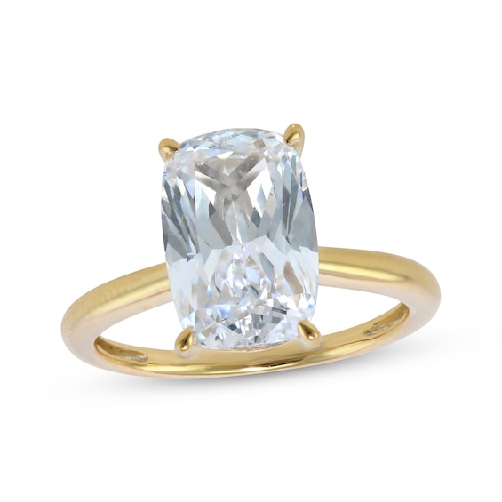Adore Lab-Grown Diamonds Certified Elongated Cushion-Cut Solitaire Engagement Ring 4 ct tw 14K Yellow Gold (F/VS2)