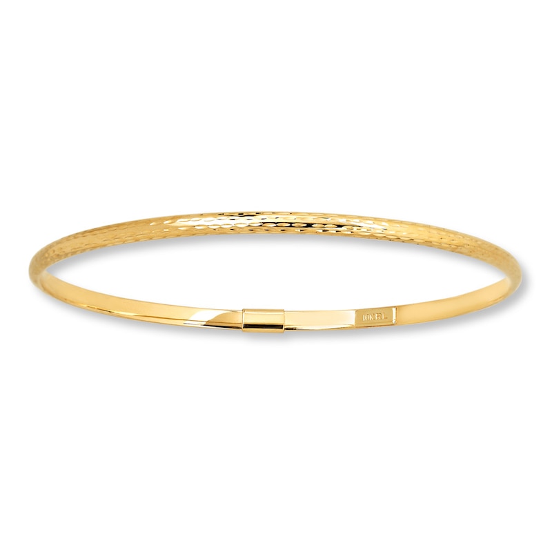 Italian Braided Bangle Bracelet 14K Yellow Gold