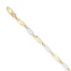 Link Bracelet 14K Two-Tone Gold 7"
