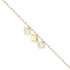 Thumbnail Image 0 of Heart Charm Anklet 14K Yellow Gold 10"