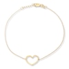 Thumbnail Image 0 of Heart Bracelet 14K Yellow Gold 7.5"