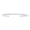 Cuff Bangle Bracelet 14K White Gold