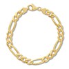 Thumbnail Image 0 of Solid Figaro Link Bracelet 14K Yellow Gold 9"