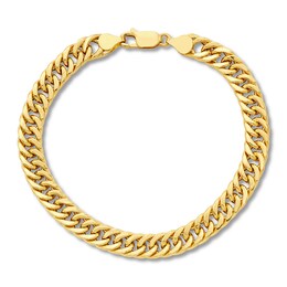 Cuban Chain Bracelet 10K Yellow Gold 8.5&quot;