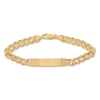 Thumbnail Image 0 of ID Solid Curb Chain Bracelet 10K Yellow Gold 8.5"