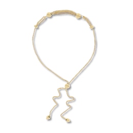 Wheat Chain Bolo Bracelet 10K Yellow Gold 9.5"