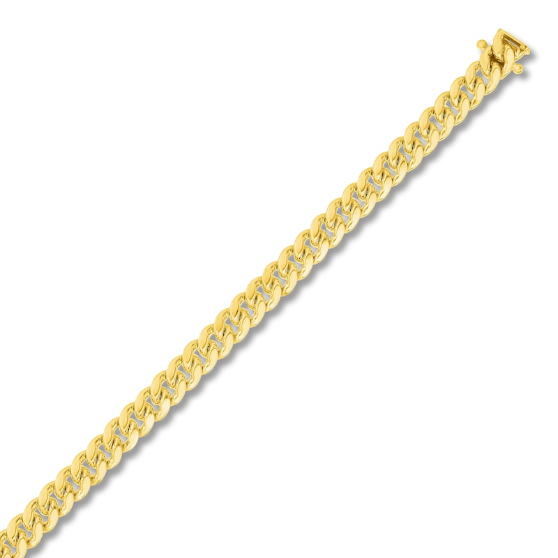 Main Image 2 of Cuban Link Bracelet Solid 14K Yellow Gold 8.5"