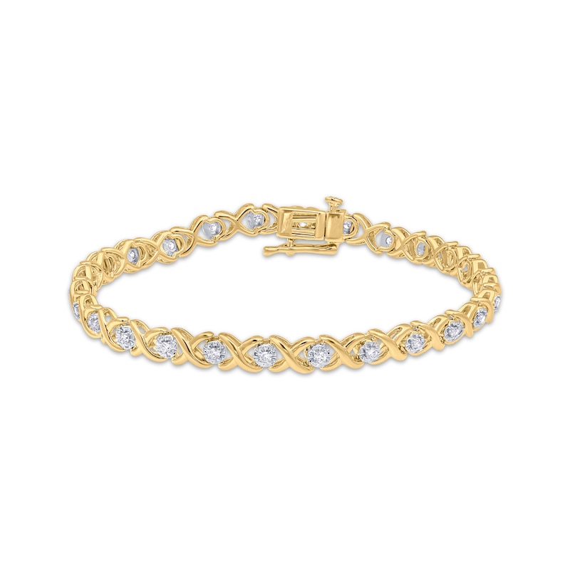 1.44 ct Mens Axel Diamond Rubber Bracelet-Certified Jewelry 18K Gold / Lab Grown Diamonds / White Gold