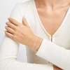 Thumbnail Image 4 of Double Rope Chain Bracelet Hollow 10K Yellow Gold 7.5"