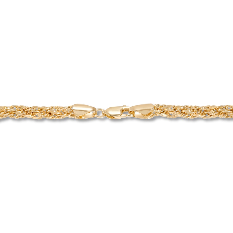 Infinity Rope Bracelet 10K Yellow Gold 7.5"