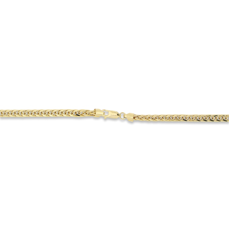 Main Image 3 of Wheat Chain Bracelet Hollow 10K Yellow Gold 8.5"