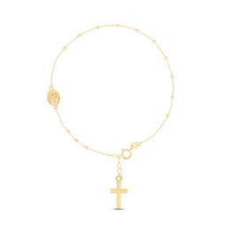 Rosary Bracelet 14K Yellow Gold 7.5&quot;