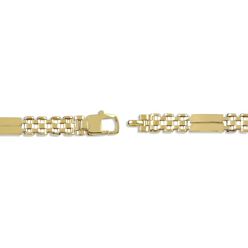 Main Image 3 of Men's Link Bracelet 10K Yellow Gold 8.5"