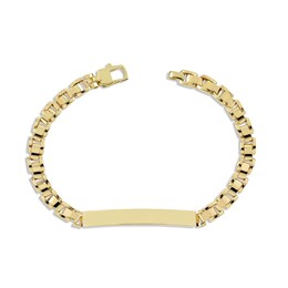 Men's ID Bracelet 10K Yellow Gold 8.5&quot;