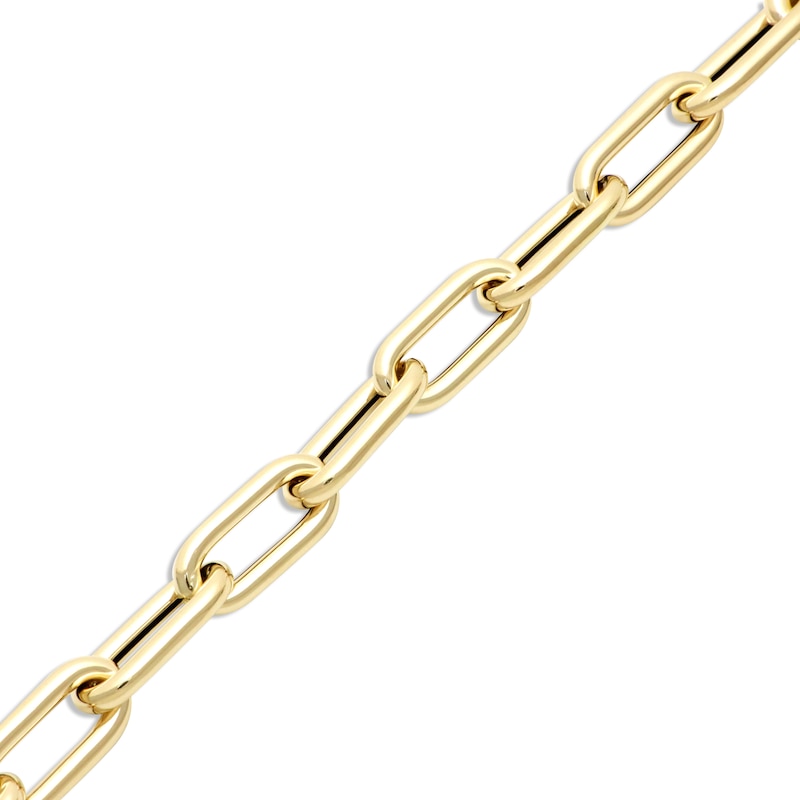 Paperclip Bracelet 10K Yellow Gold 8"