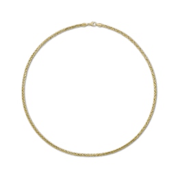 Wheat Chain Bracelet Hollow 10K Yellow Gold 8.5"
