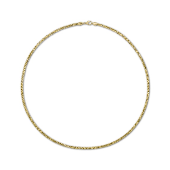 Wheat Chain Bracelet Hollow 10K Yellow Gold 8.5"