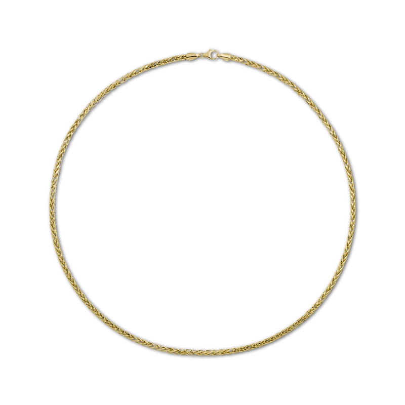 Main Image 1 of Wheat Chain Bracelet Hollow 10K Yellow Gold 8.5"