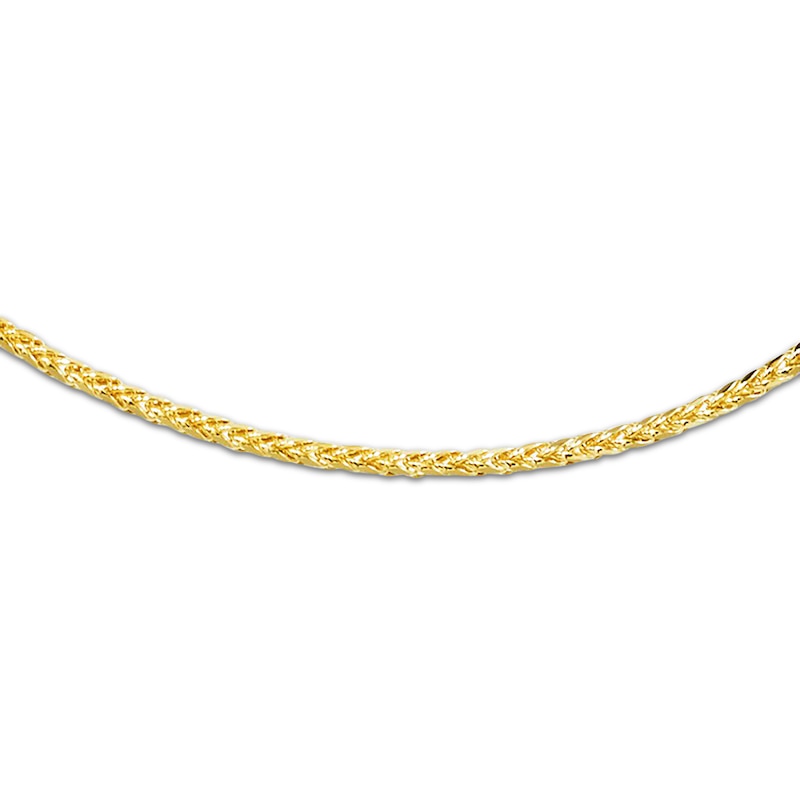 Hollow Wheat Chain Bracelet 10K Yellow Gold 8.5"