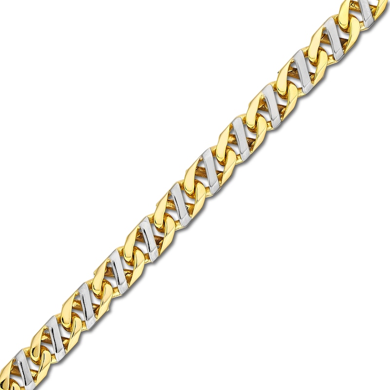 Main Image 1 of Mariner Chain Bracelet Hollow 10K Two-Tone Gold 8.5"