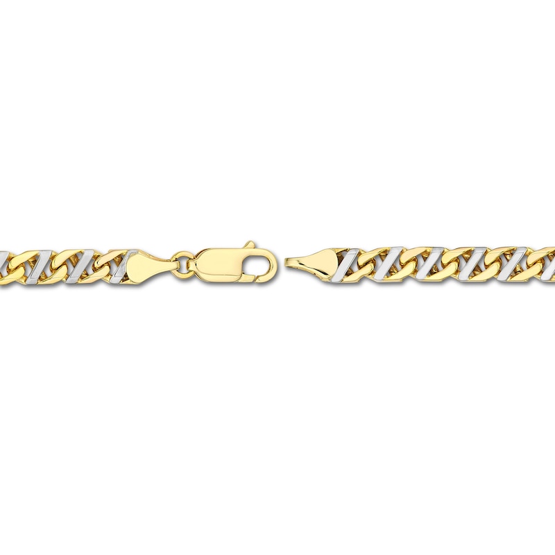 Main Image 2 of Mariner Chain Bracelet Hollow 10K Two-Tone Gold 8.5"