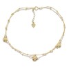 Thumbnail Image 1 of Beaded Anklet 10K Yellow Gold 10&quot;