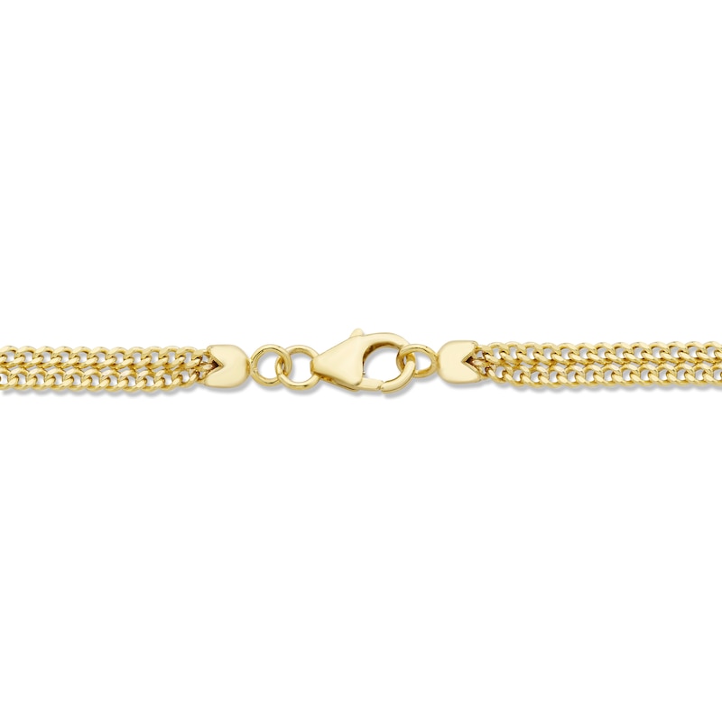 Curb Chain Bracelet 10K Yellow Gold 7.5"