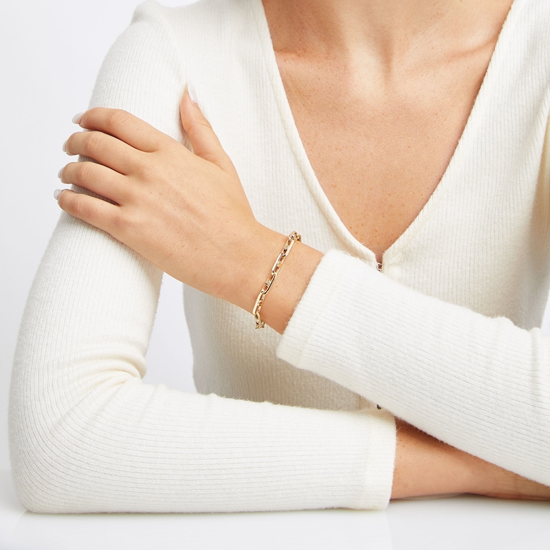 Main Image 2 of Mariner Link Bracelet 10K Yellow Gold 8.5"