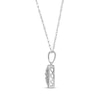 Thumbnail Image 3 of Diamond Cushion Frame Necklace 1/5 ct tw Sterling Silver 18"