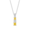 Thumbnail Image 1 of Le Vian Sunny Yellow Diamond Necklace 3/8 ct tw 14K Two-Tone Gold 19"