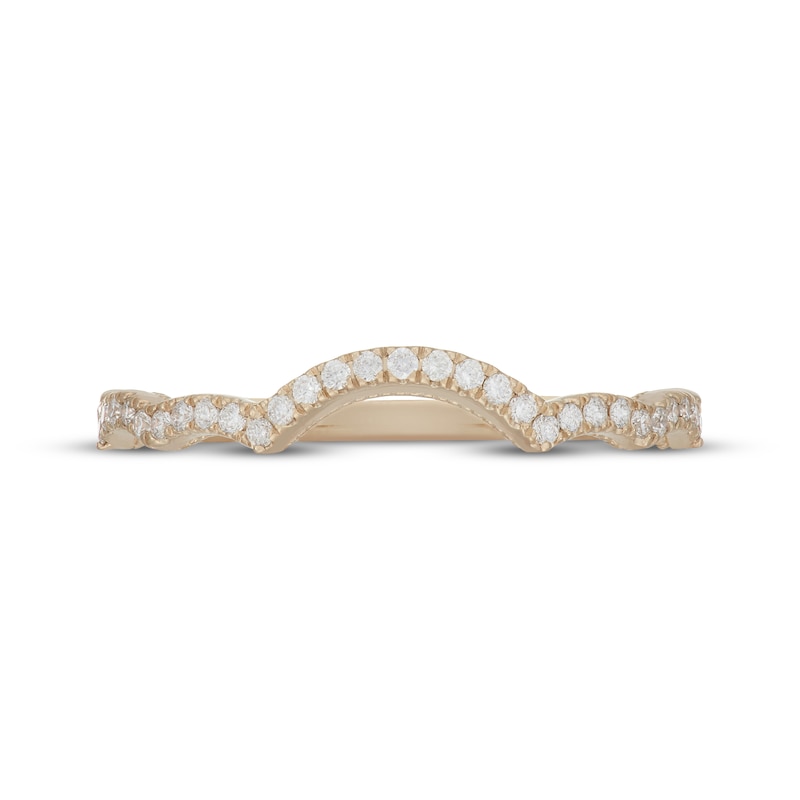 Main Image 3 of Neil Lane Artistry Lab-Grown Diamond Contour Wedding Band 1/6 ct tw 14K Yellow Gold