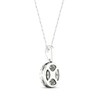 Thumbnail Image 4 of KAY Lab-Grown Diamonds Circle Halo Necklace 1/2 ct tw 10K White Gold 18"
