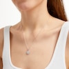 Thumbnail Image 5 of KAY Lab-Grown Diamonds Circle Halo Necklace 1/2 ct tw 10K White Gold 18"