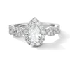 Thumbnail Image 3 of Neil Lane Artistry Pear-Shaped Halo Lab-Grown Diamond Engagement Ring 1-1/2 ct tw 14K White Gold
