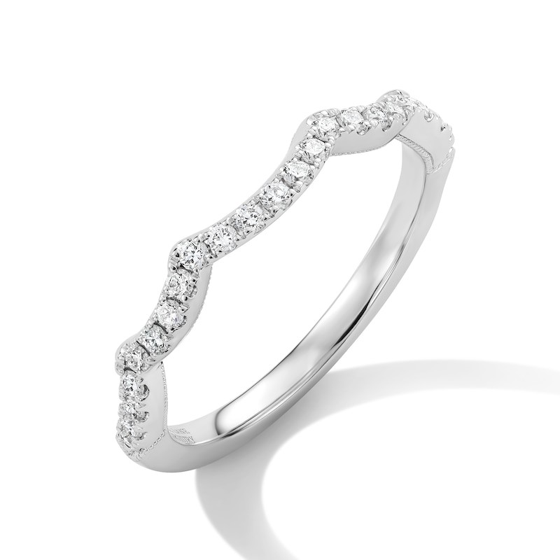 Main Image 1 of Neil Lane Artistry Lab-Grown Diamond Scalloped Wedding Band 1/4 ct tw 14K White Gold