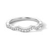 Thumbnail Image 3 of Neil Lane Artistry Lab-Grown Diamond Scalloped Wedding Band 1/4 ct tw 14K White Gold