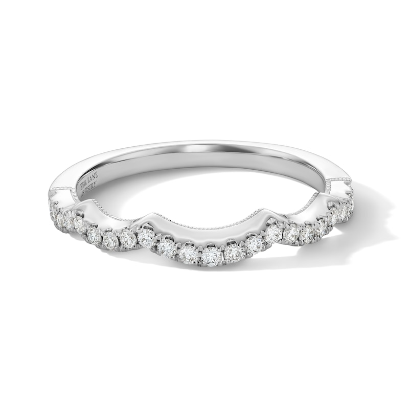 Main Image 3 of Neil Lane Artistry Lab-Grown Diamond Scalloped Wedding Band 1/4 ct tw 14K White Gold