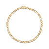 Thumbnail Image 0 of Children's Solid Figaro Chain Bracelet 14K Yellow Gold 6"