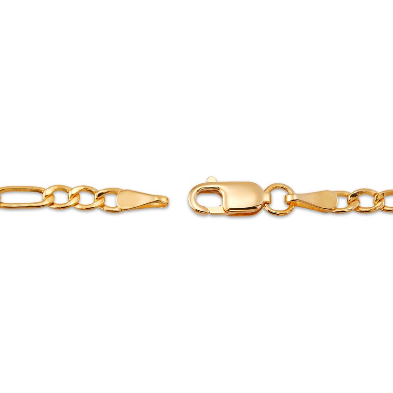 Children's Solid Figaro Chain Bracelet 14K Yellow Gold 6"