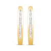 Thumbnail Image 2 of Diamond Hoop Earrings 1/2 ct tw 10K Yellow Gold