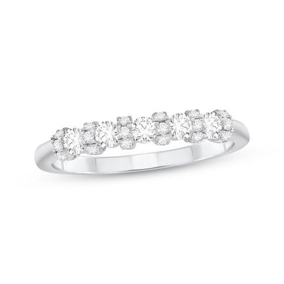 Adore Diamond Anniversary Ring 1/2 ct tw 10K White Gold