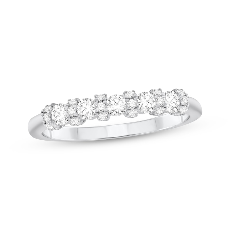 Main Image 1 of Adore Diamond Anniversary Ring 1/2 ct tw 10K White Gold