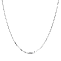 Diamond-Cut Mariner Chain Necklace 3mm 100% Repurposed Solid Sterling Silver 18"