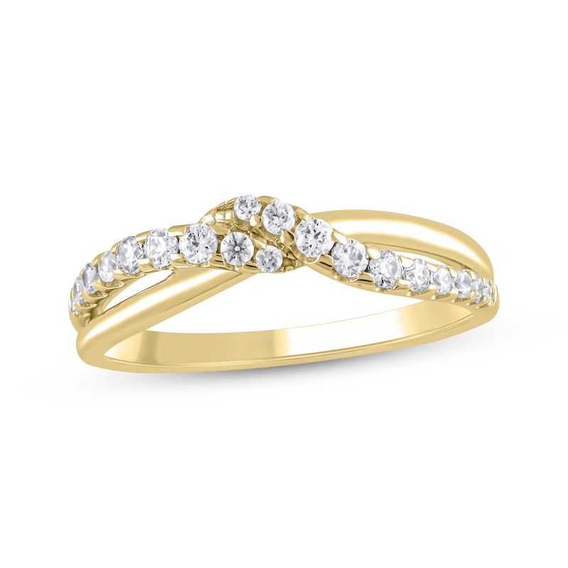Main Image 1 of Adore Diamond Contour Anniversary Ring 1/3 ct tw 14K Yellow Gold