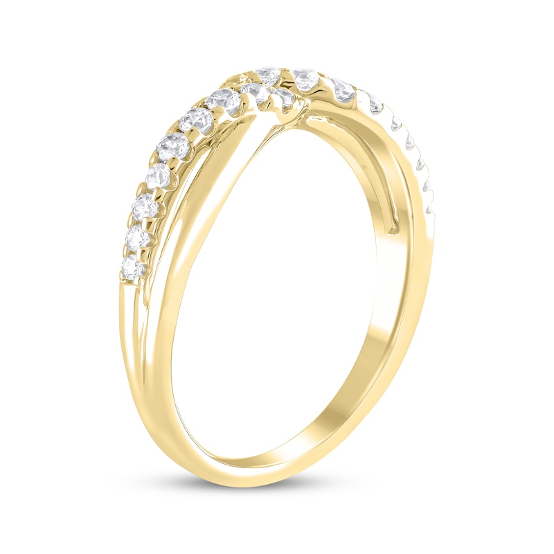 Main Image 2 of Adore Diamond Contour Anniversary Ring 1/3 ct tw 14K Yellow Gold