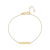 Thumbnail Image 1 of Cursive "Mama" Bracelet 14K Yellow Gold 8.25"